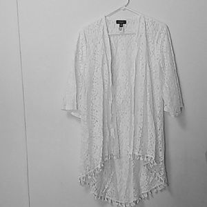 White lace kimono